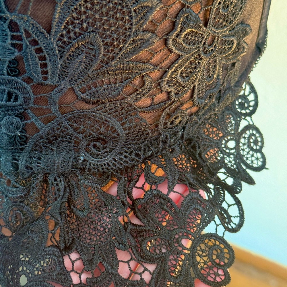 Elegant Black Lace Corset, Fredrick’s of Hollywood Lingerie, nightwear, Sz Small - Picture 4 of 12